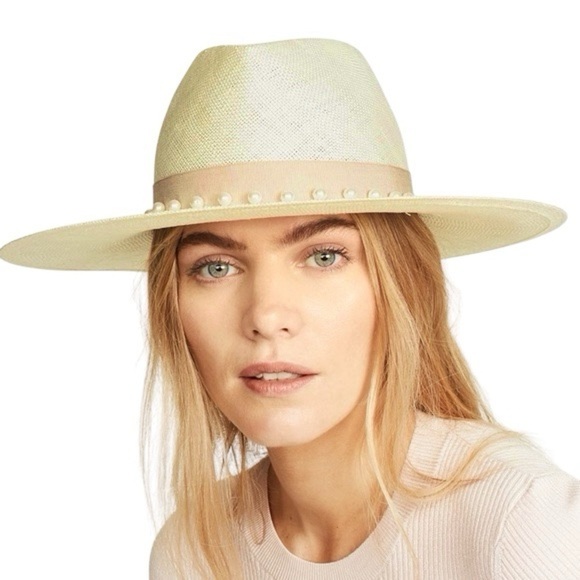 EUGENIA KIM Harlowe Pearl Embellished Hat